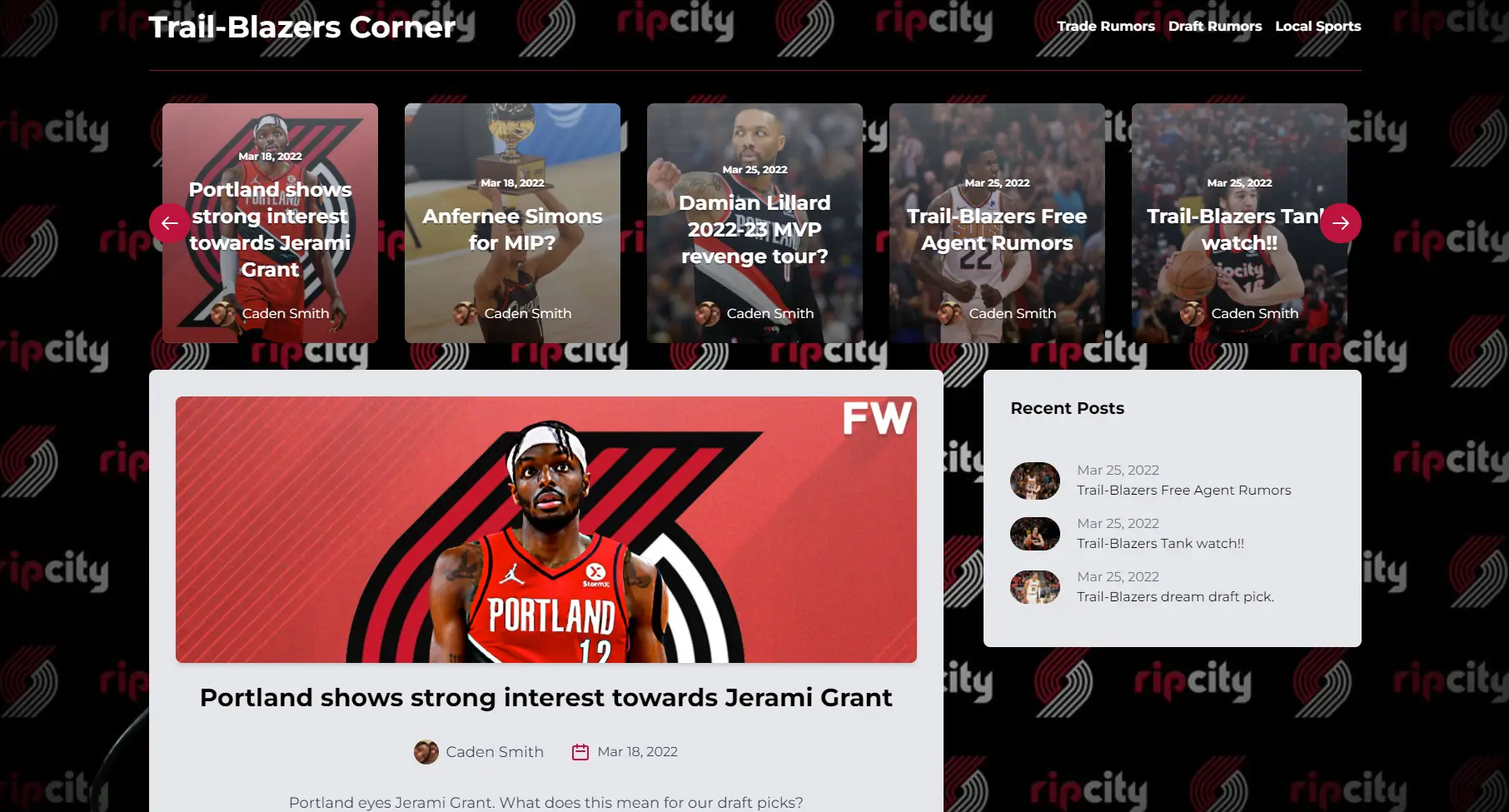 Trail-Blazers Sports Blog